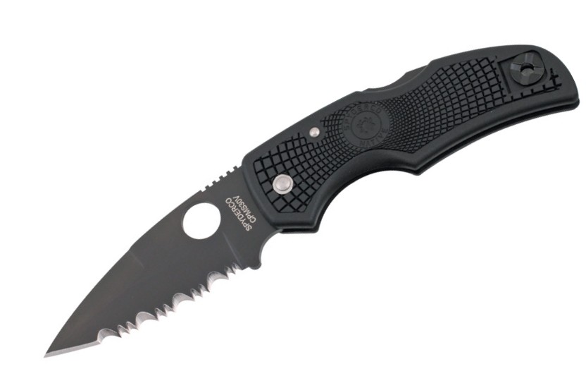 NAVAJA SPYDERCO MANIX 2 NEGRA HOJA NEGRA