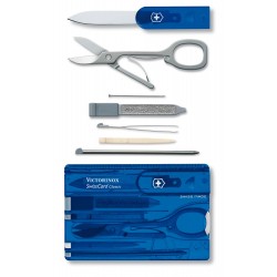 Victorinox - Tarjeta Multiusos Swisscard 10 Usos Azul translúcido