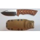 Muela Rhino Micarta Coyote Sandvik 14C28N Funda Kydex Desierto