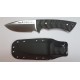 Muela Rhino Micarta Negra Sandvik 14C28N Funda Kydex Negra