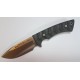 Muela Rhino Micarta Negra Sandvik 14C28N Funda Kydex Negra