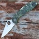 Spyderco Delica Zome Flat Groun Green