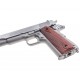 Pistola Cybergun P1911 Nickel/Madera (Réplica Colt 1911) Co2 Full Metal