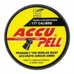Balines Webley Accupell 4,5 mm 500 ud