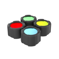 Filtros de Cuatro Colores + Protector Led Lenser Para Linterna MT14