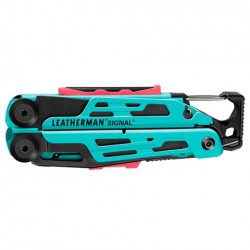 Alicate Multiusos Leatherman Signal Aqua Funda Nylon