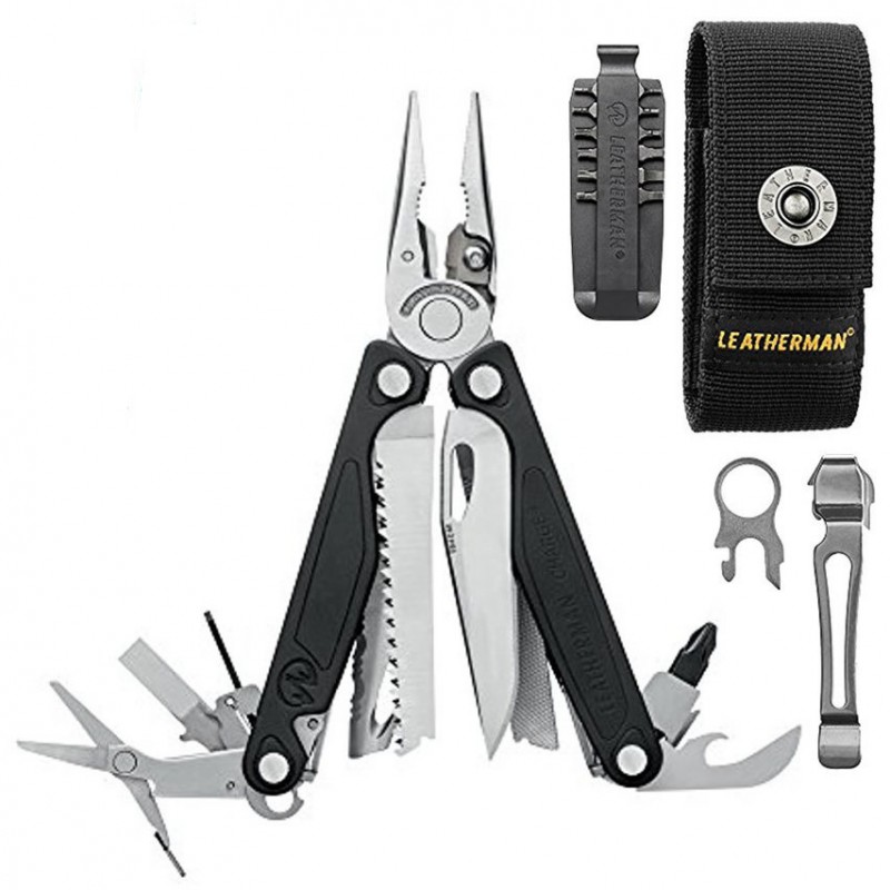 Navaja Leatherman Charge plata con linterna