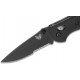 Benchmade Mini Griptilian 556SBK-S30V Drop Point Negro Hoja Negra Filo Mixto