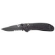 Benchmade Griptillian 551SBK-S30V Drop Point Negra Hoja Negra Filo Mixto