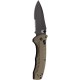 Benchmade Turret 980SBK Drop Point OD Green Hoja Negra Filo Mixto