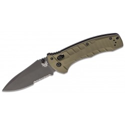 Benchmade Turret 980SBK Drop Point OD Green Hoja Negra Filo Mixto