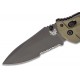 Benchmade Turret 980SBK Drop Point OD Green Hoja Negra Filo Mixto