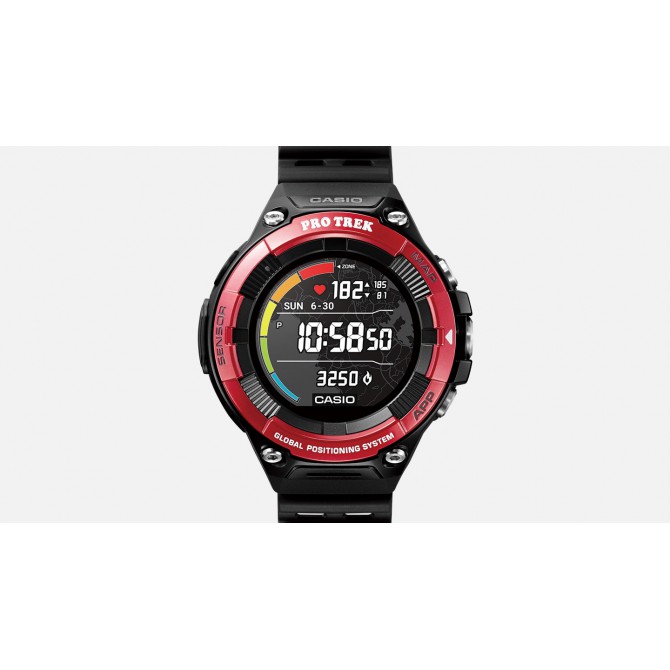 Reloj Casio Pro Trek WSD-F21HR-RDBGE Smartwatch Negro Rojo