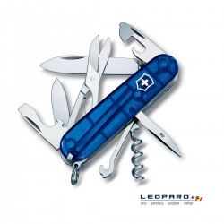 Victorinox - Navaja Suiza Multiusos Climber 14 usos Traslúcido Azul