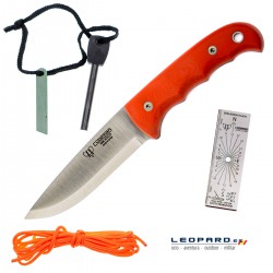 Cuchillo Cudeman Bushcraft Böhler G10 Naranja Kit Completo