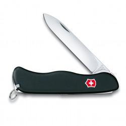 Navaja Victorinox NEGRA Navaja multiusos con logo marca, cuenta con hoja  grande, hoja pequeña, sacac