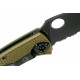 Spyderco Tenacious LWT OD Green Hoja Negra Mixta