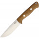 Bark River Bravo 1 Green Canvas Micarta Natural