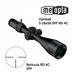 Visor Meopta MeoPro Optika6 3-18x56 SFP - RD 4C