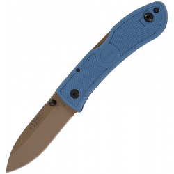 Ka-Bar Dozier Folding Hunter Coyote Azul Hoja Negra