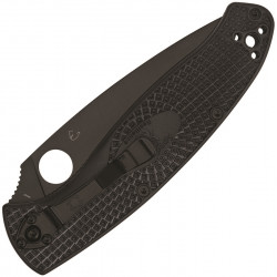 Spyderco Resilience Lightweight Linerlock Black Hoja Negra Serrada