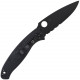 Spyderco Resilience Lightweight Linerlock Black Hoja Negra Serrada