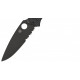 Spyderco Resilience Lightweight Linerlock Black Hoja Negra Serrada