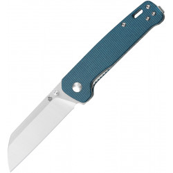 QSP Penguin Linerlock Blue Micarta