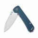 QSP Hawk Linerlock Black Micarta Azul