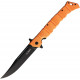 Cold Steel Luzon Linerlock Grande Naranja Hoja Negra