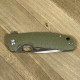 Honey Badger Large Linerlock Tanto Green