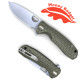 Honey Badger Medium Linerlock Drop Point Green