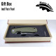 Honey Badger Medium Linerlock Drop Point Green