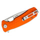 Honey Badger Medium Linerlock Drop Point Orange