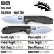 Honey Badger Small Linerlock Drop Point Black