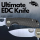 Honey Badger Small Linerlock Drop Point Black