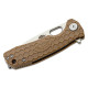 Honey Badger Small Linerlock Drop Point Tan