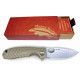 Honey Badger Small Linerlock Drop Point Tan