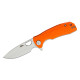 Honey Badger Small Linerlock Drop Point Orange