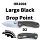 Honey Badger Large Linerlock Drop Point Black