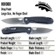 Honey Badger Large Linerlock Drop Point Black