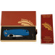 Honey Badger Large Linerlock Drop Point Blue