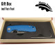 Honey Badger Large Linerlock Tanto Blue