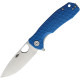 Honey Badger Medium Linerlock Drop Point Blue Acero D2