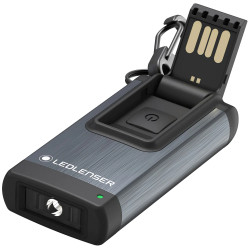 Lámpara recargable USB de 50 lúmenes para camping Quechua negro