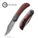 Civivi Appalachian Drifter Linerlock Burdeos Hoja Damasco