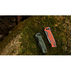 Oknife Mettle By Olight 154CM Mango G10 Naranja