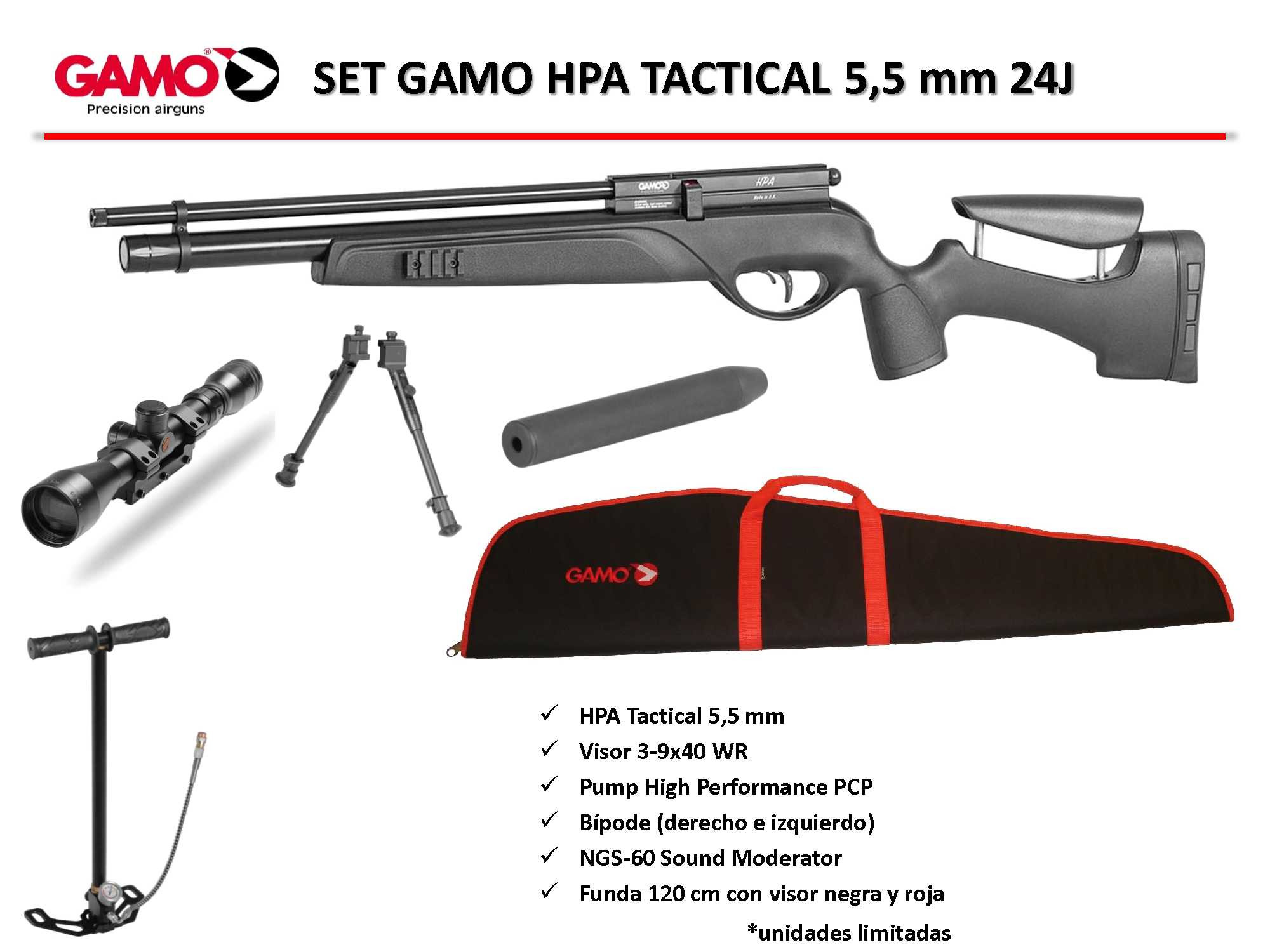 Carabina GAMO HPA Tactical PCP cal.5.5