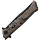 Cold Steel Luzon Linerlock Mediana Dark Earth Hoja Negra