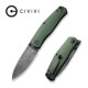 Civivi Sokoke Linerlock Hoja Damasco Micarta Verde